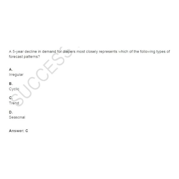 Printout CPIM-BSP Basics of Supply Chain Management Total Exam - Picture 6 of 6